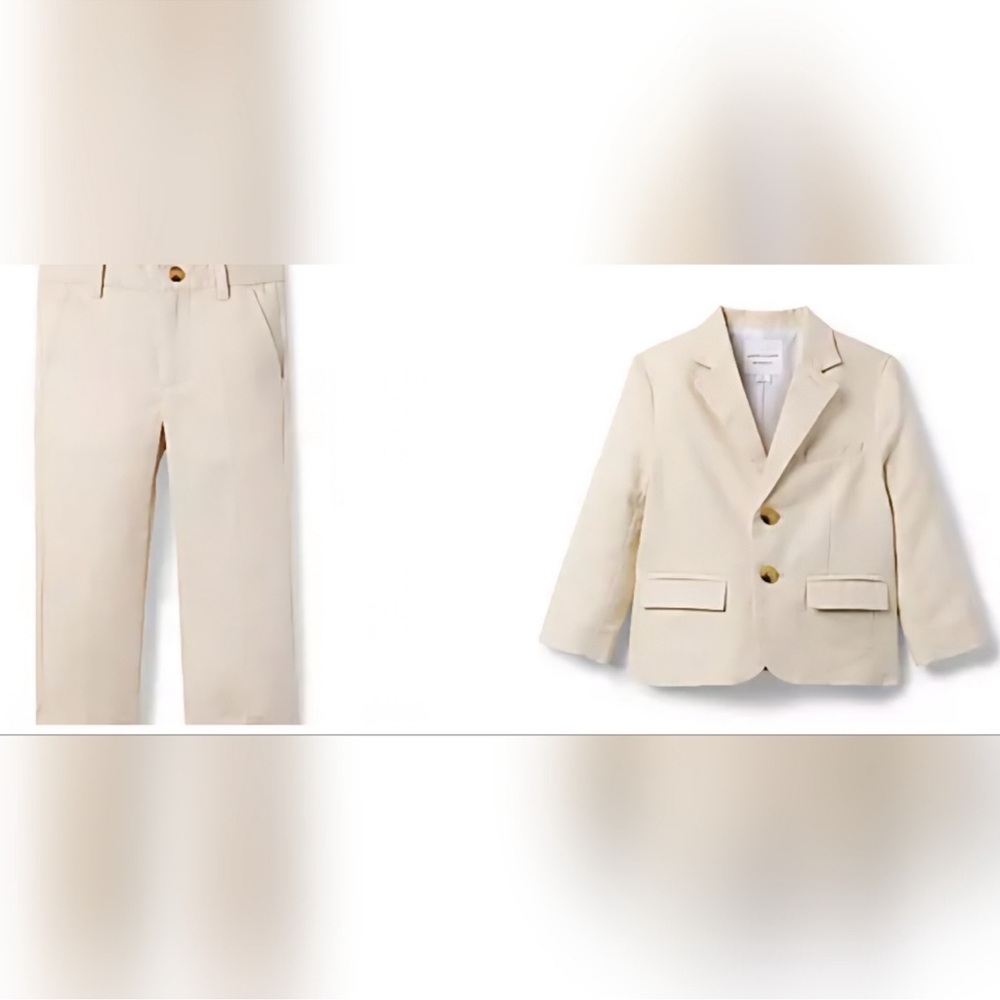 Janie and Jack Khaki suite SET- Sizes 6 & 12 - NWT